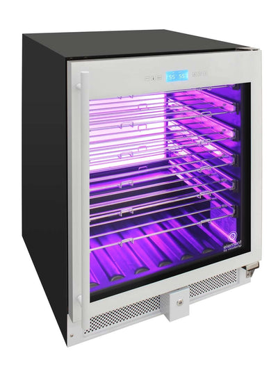 41-Bottle Single-Zone Wine Cooler (White) - 10