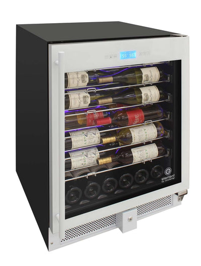 41-Bottle Single-Zone Wine Cooler (White) - 8