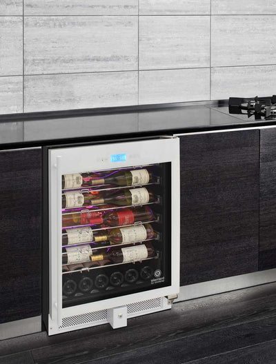 41-Bottle Single-Zone Wine Cooler (White) - 30