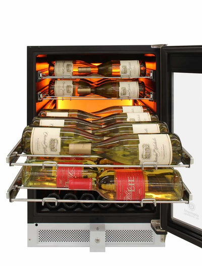 41-Bottle Single-Zone Wine Cooler (White) - 25