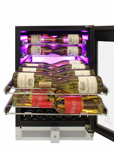 41-Bottle Single-Zone Wine Cooler (White) - 23