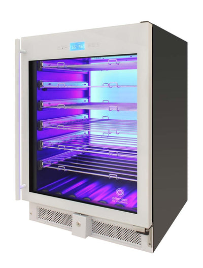 41-Bottle Single-Zone Wine Cooler (White) - 17