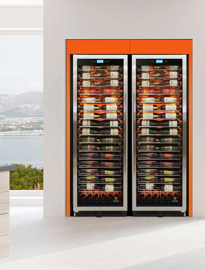 141-Bottle Single-Zone Backlit Panel Wine Cooler (Stainless) 19