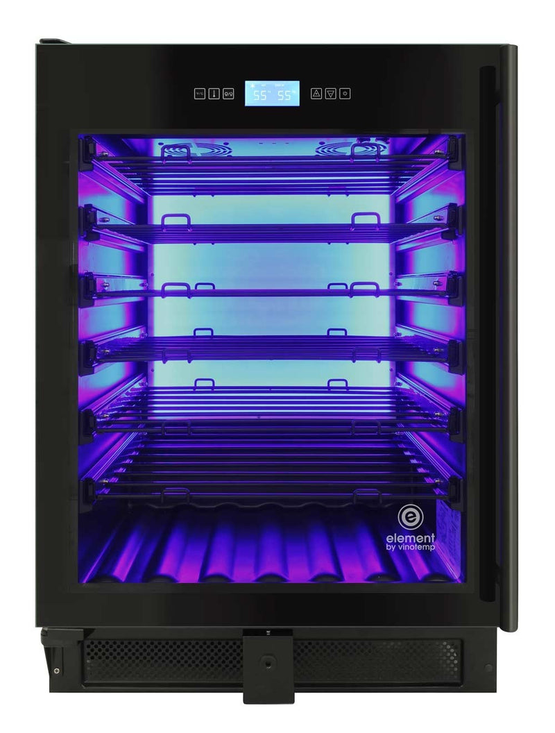 41-Bottle Single-Zone Wine Cooler (Black) - Left Hinge 5