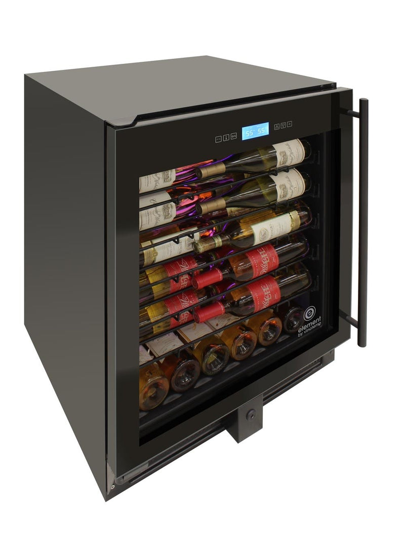 41-Bottle Single-Zone Wine Cooler (Black) - Left Hinge 7