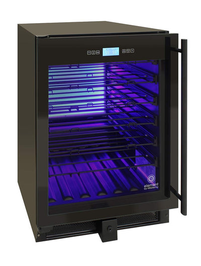 41-Bottle Single-Zone Wine Cooler (Black) - Left Hinge 11