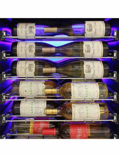 41-Bottle Single-Zone Wine Cooler (White) - 21