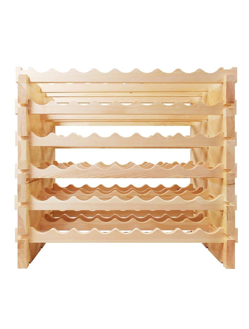 108 Bottle Double Modular Wine Rack (Natural) - 2