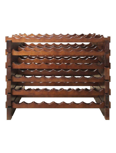 108 Bottle Double Modular Wine Rack (Stained)