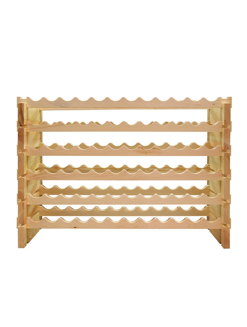 6 x 12 Bottle Modular Wine Rack (Natural) - 2