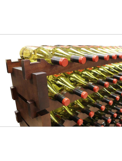 6 x 12 Bottle Modular Wine Rack (Stained)