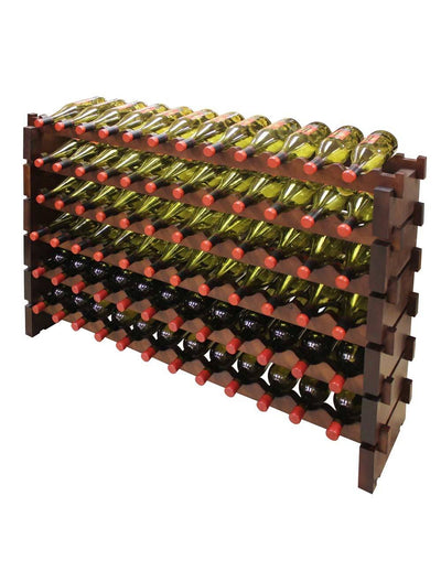 6 x 12 Bottle Modular Wine Rack (Stained)