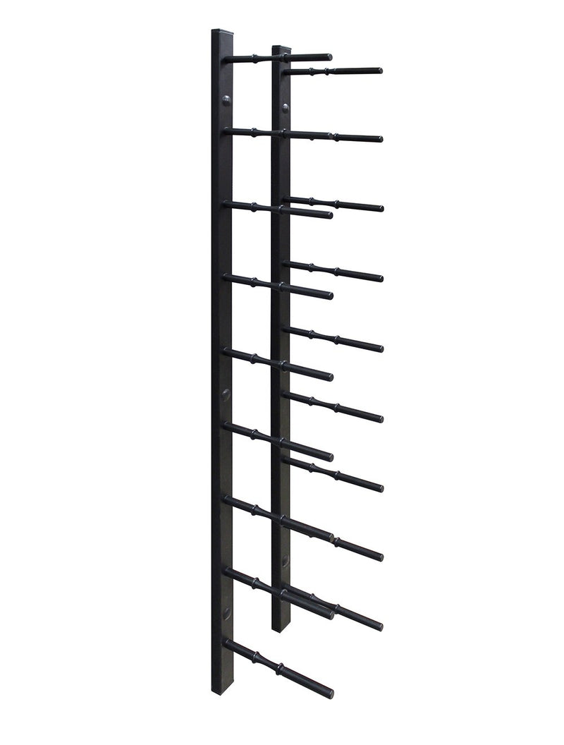 9 Bottle Modern Peg Wine Rack (Black) - 4