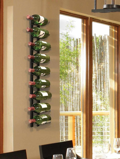 9 Bottle Epic Metal Wine Rack (Black)