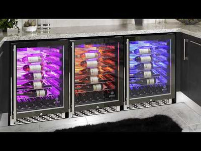 Private Reserve Series 41-Bottle Backlit Panel Commercial 54 Single-Zone Wine Cooler