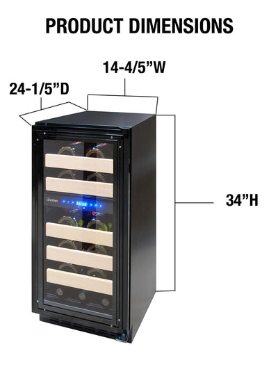 Vinotemp 15-Inch Panel-Ready Wine Cooler 10