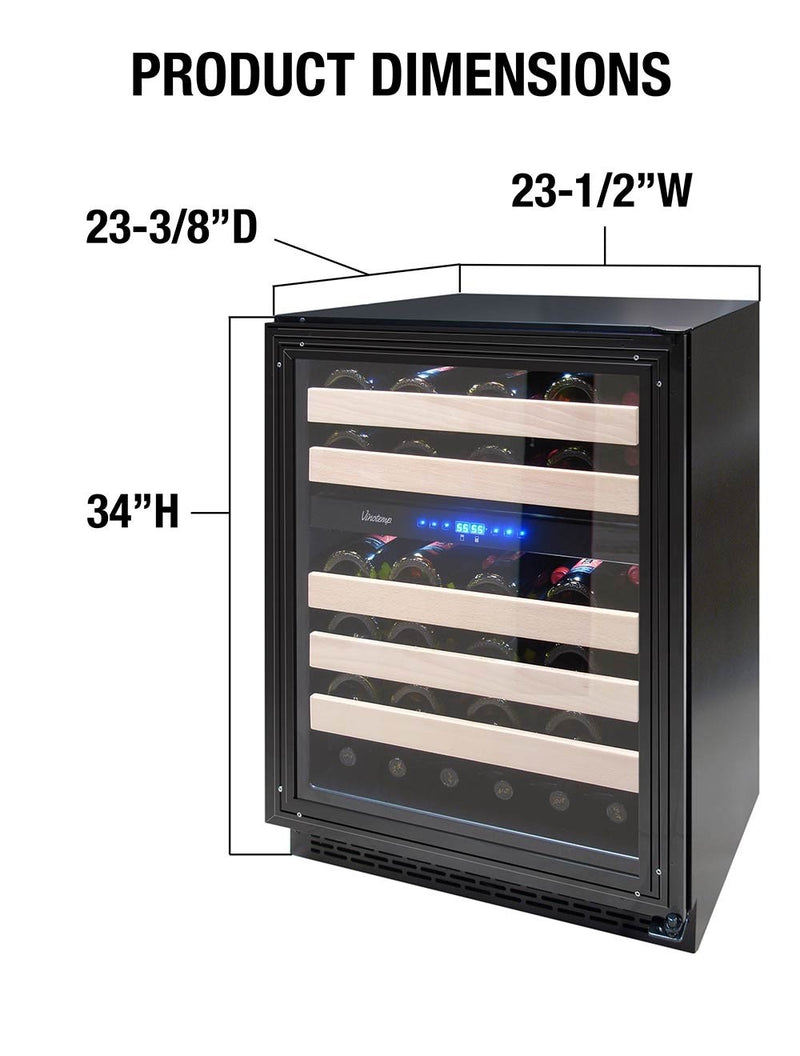 Vinotemp 24-Inch Panel Ready Wine Cooler 10