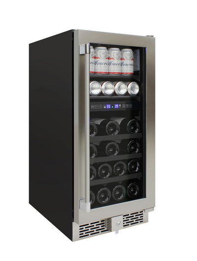 Vinotemp 15-Inch Outdoor Dual-Zone Wine & Beverage Cooler 6