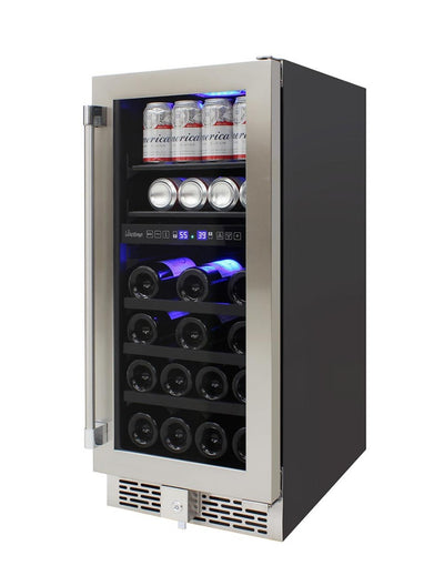 Vinotemp 15-Inch Outdoor Dual-Zone Wine & Beverage Cooler 7