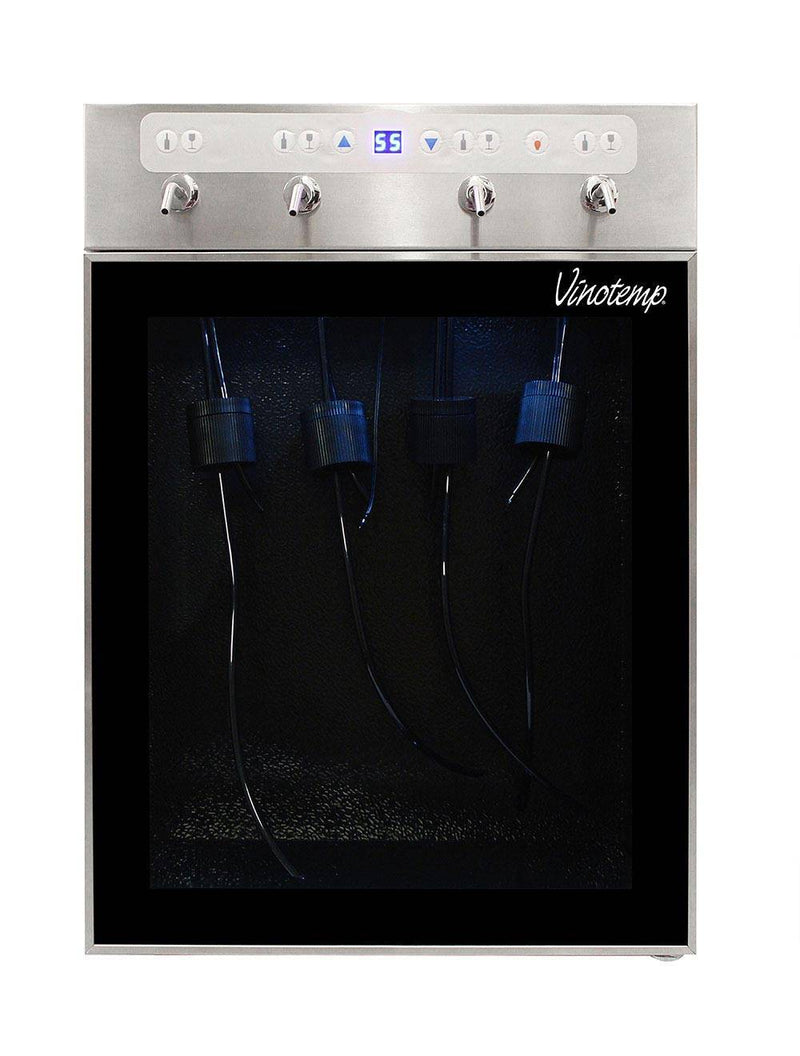 The Vinotemp WineSteward™ Four-Bottle Wine Dispenser (Stainless) 2